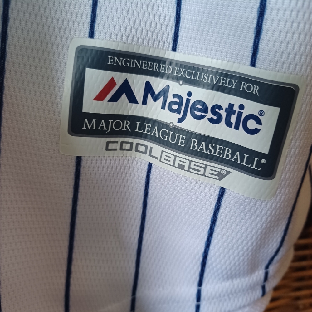 Majestic Youth NY Baseball Jersey Size Large 14/16 - Picture 5 of 5